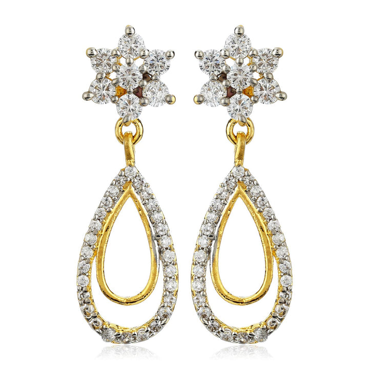 Estele Valentines Day Gift For Wife AD Earrings For Girls & Women