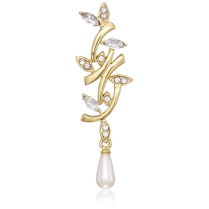 Estele Gold plated pendant with branch design for women