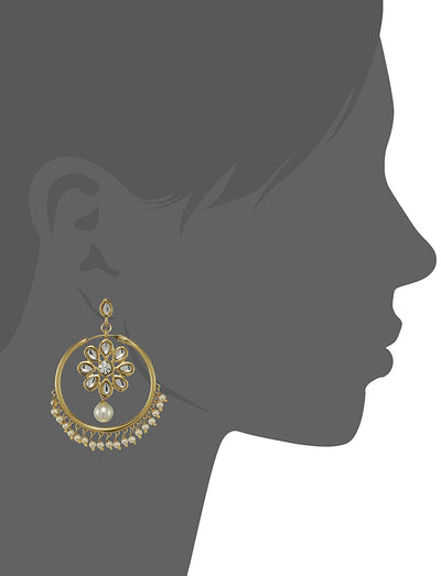 24K Gold Plated Traditional Bali Stud Hoop Earrings