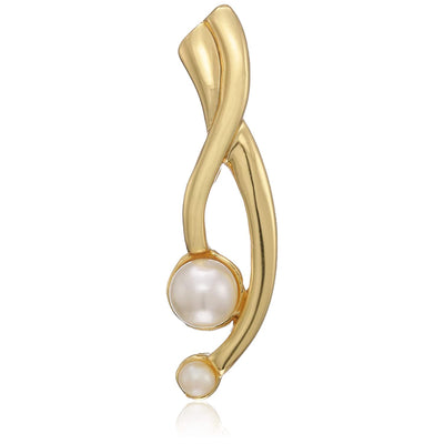 Estele 24 CT Gold Plated Pearl Dancing pendant women