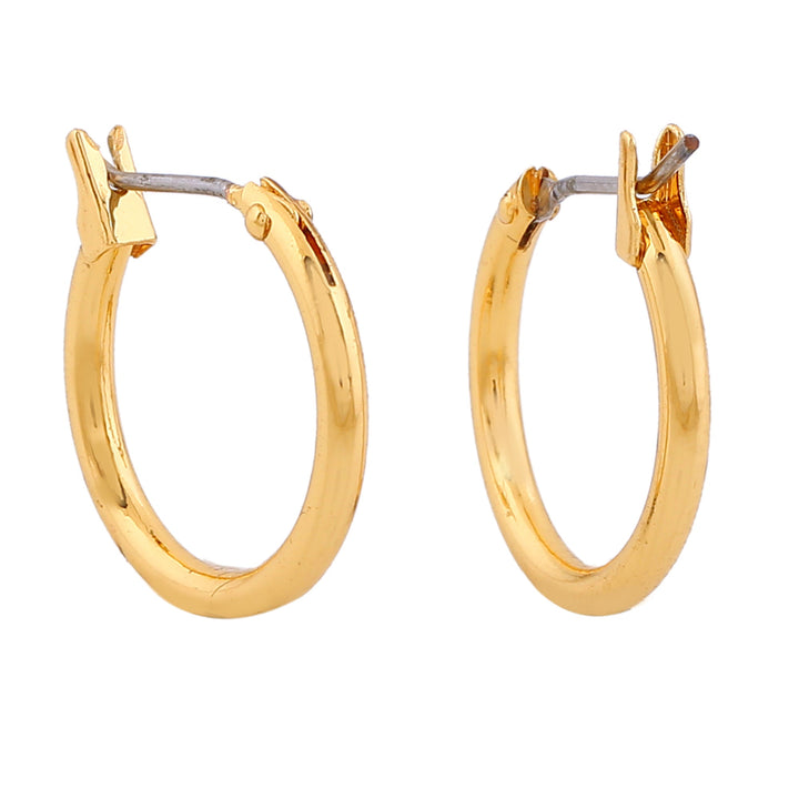 Estele Gold Plated Trendy Circular Hoop Earrings for Women