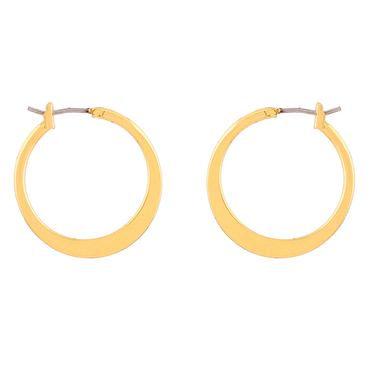 Estele Gold Plated Fashionable Hoop Earrings for Women