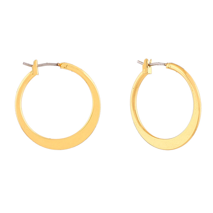 Estele Gold Plated Fashionable Hoop Earrings for Women