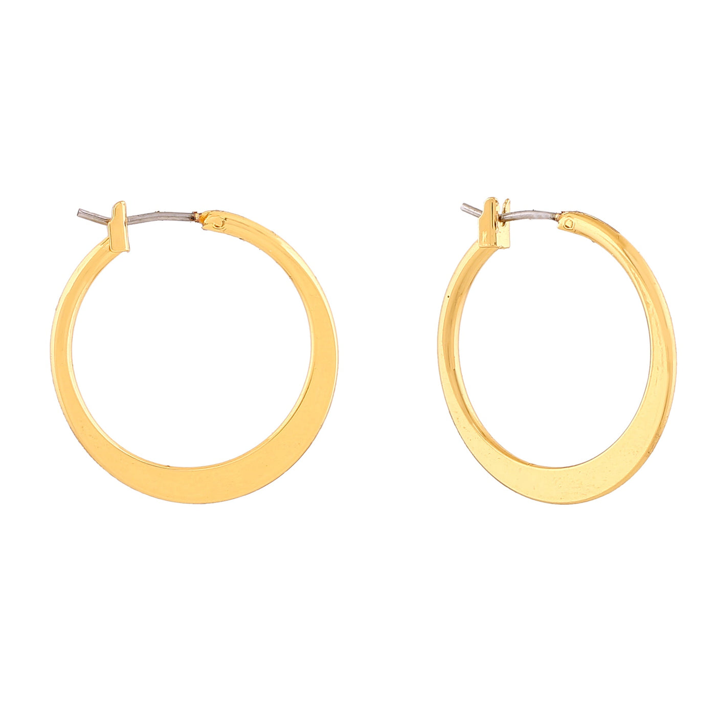 Estele Gold Plated Fashionable Hoop Earrings for Women