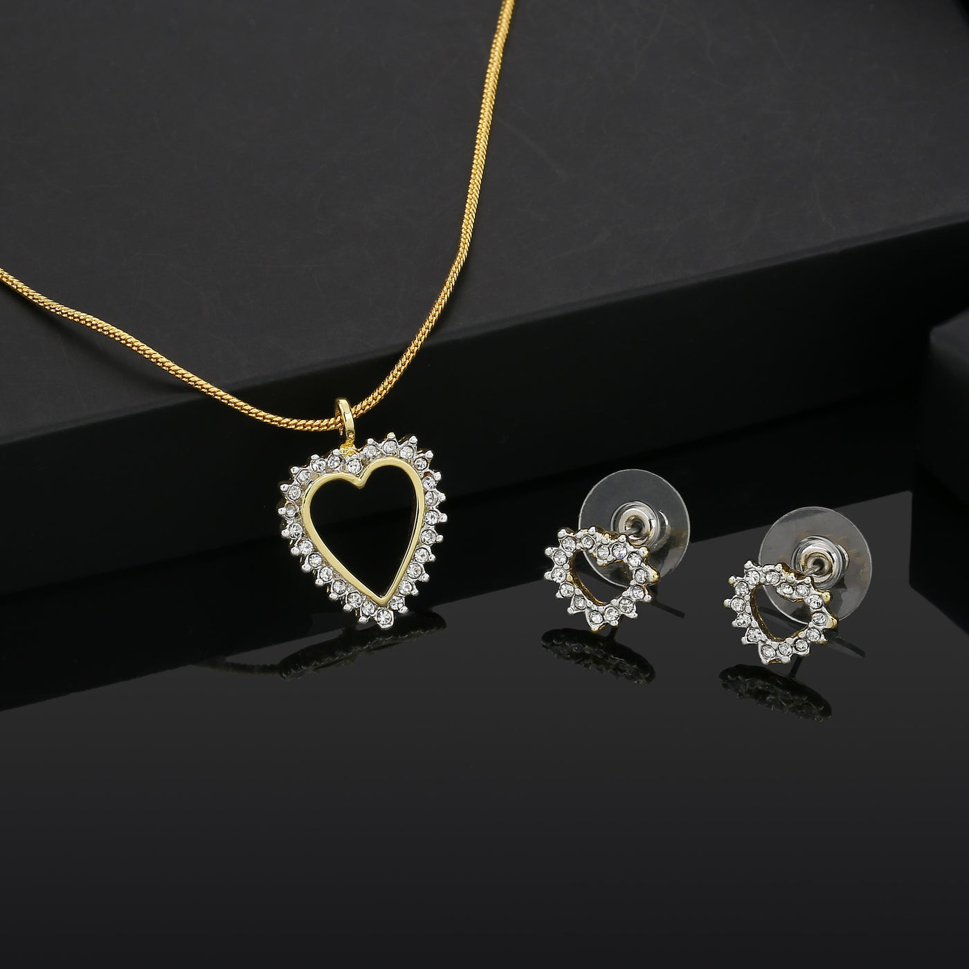 Estele - Valentine special - Trendy and Fancy Fashion Jewellery Design Necklace Set for Women