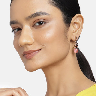 Estele Valentines Day Special Earrings For Gift Stud Earrings For Girls & Women(BLACK & WHITE)