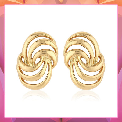 Designer Gold Tone Earrings