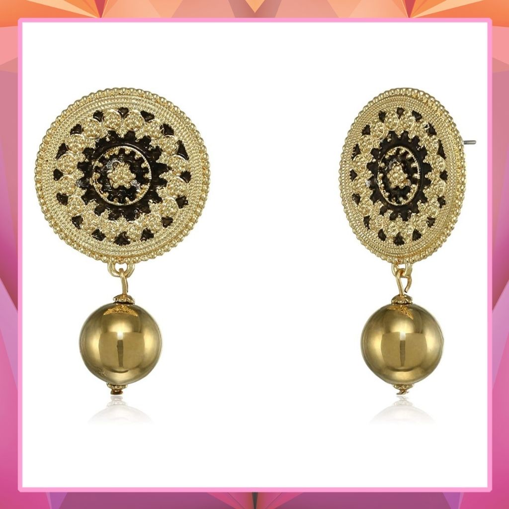 Estele Gold plated and with gold pearl hangings for women
