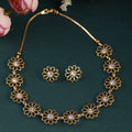 Flower Diamond Necklace Set
