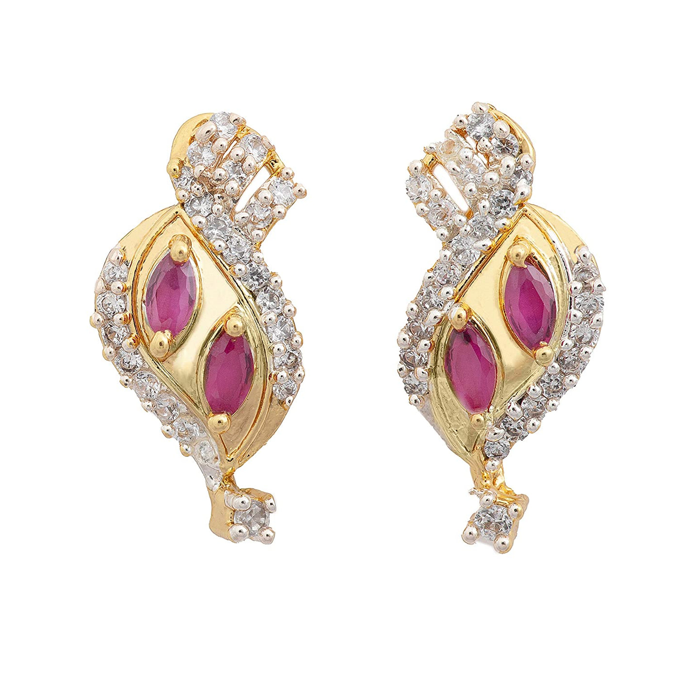 Estele Valentines Day Gifts For Girlfriend AD Earrings For Girls & Women