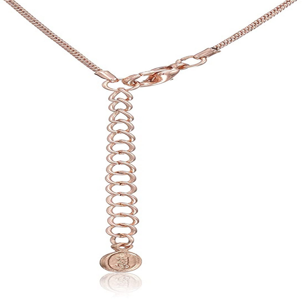 Estele  rosegold chain with trendy double circle shape pendant for women