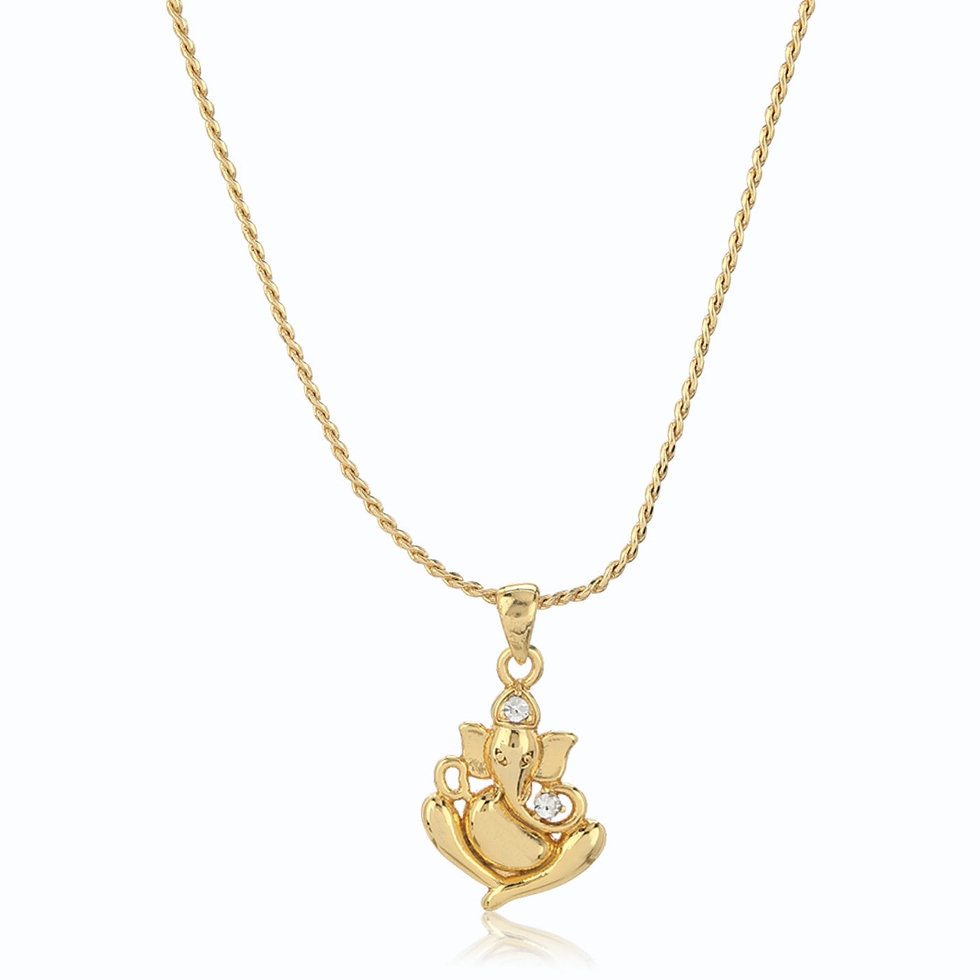 Gold Tone Plated Ganesh Pendant chain