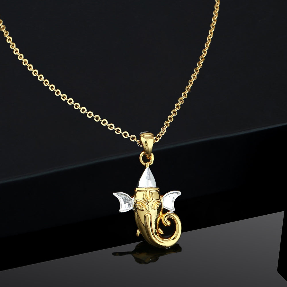 Jewellery Lord Ganesh Pendant Gold And Silver Plated Lord Ganesha