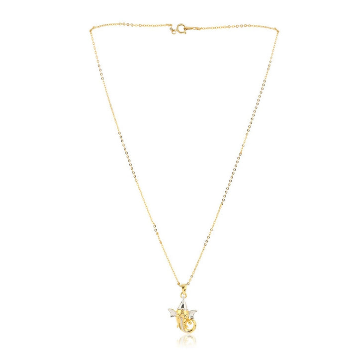 Estele - Gold & Silver Plated Lord Ganesha Pendant for Women / Girls