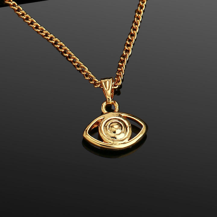 Estele Gold Plated Evil eye Pendant Locket for Women