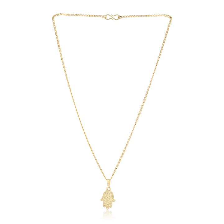 Estele - Hamsa Lucky Charm Pendant with Chain