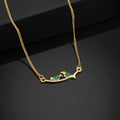 Estele Gold Plated Love Bird Designer Pendant for Women