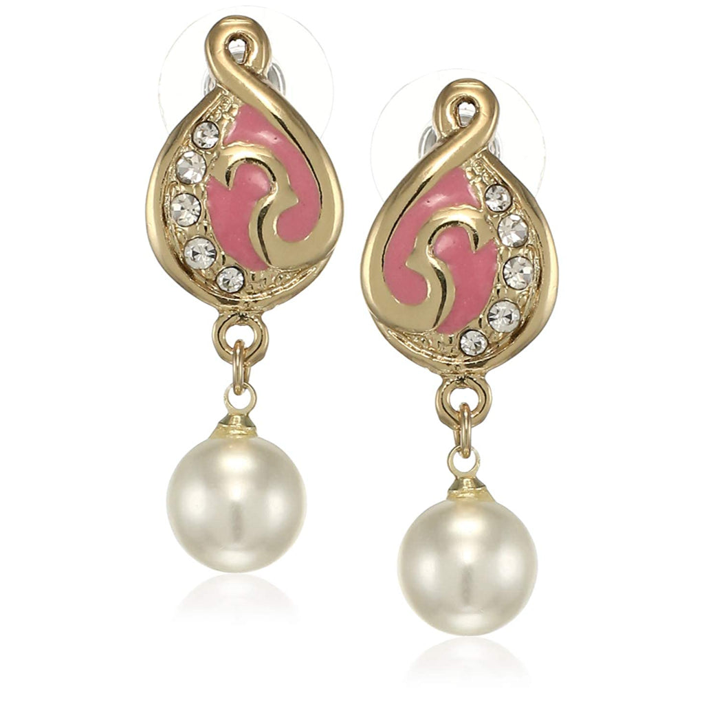 Estele  Gold Tone Plated Womens Earrings
