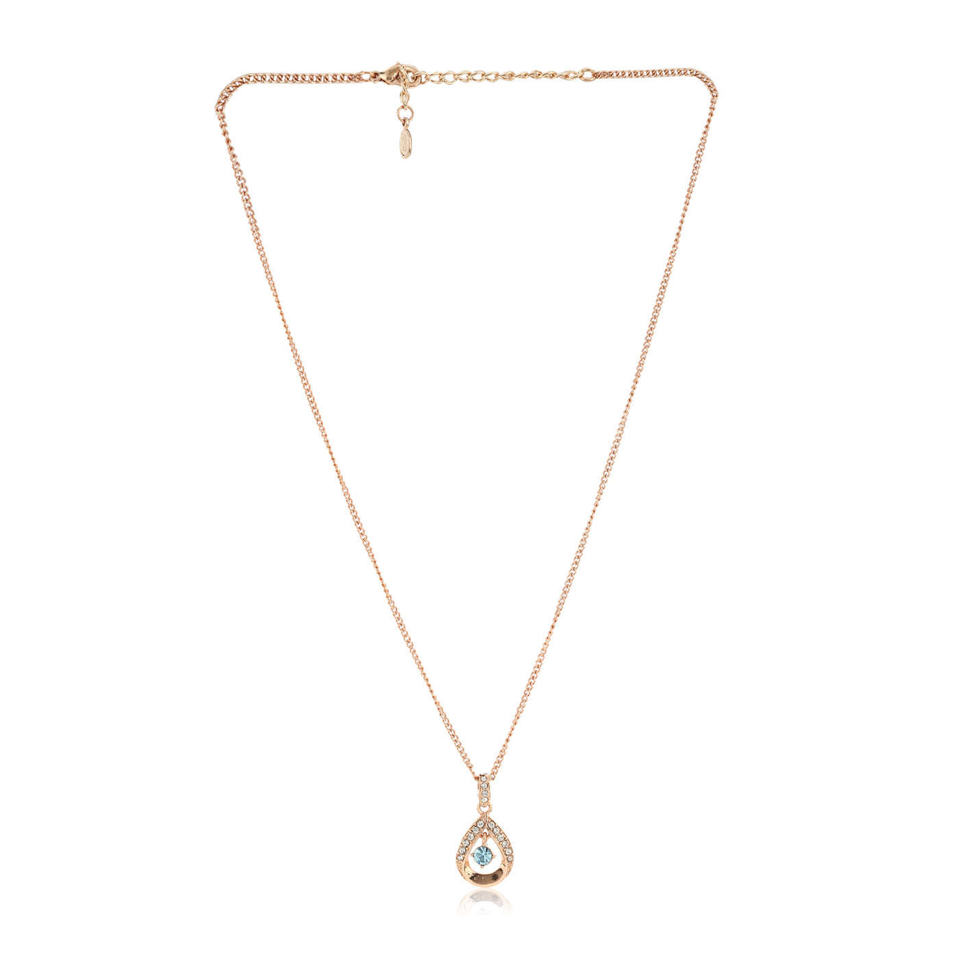 Rose Gold Pendant Chain Necklace For Girls And Women