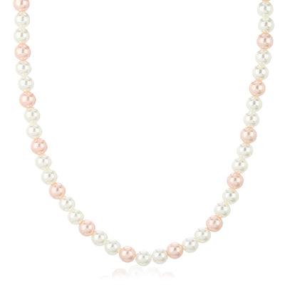 Handcrafted Single Line Flux Pearl Necklace