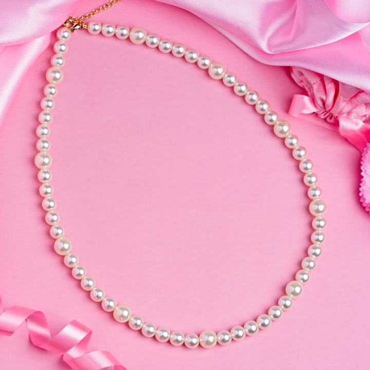 White Pearl Necklace for Women