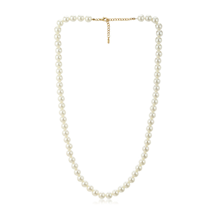 White Pearl Necklace for Women