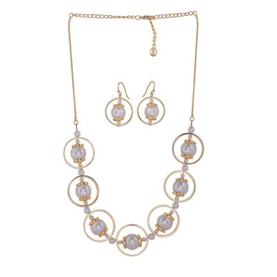 Estele Pearl Jewellery Set For Women