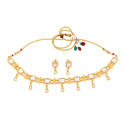 Estele Gold Plated Fascinating Necklace Set for Women