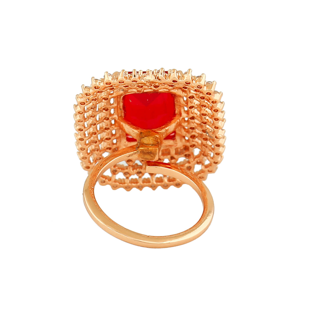 日本全国送料無料商品 特集 Rose Estele Buy Gold Finger Sparkling CZ Adjustable Plated 指輪・リング
