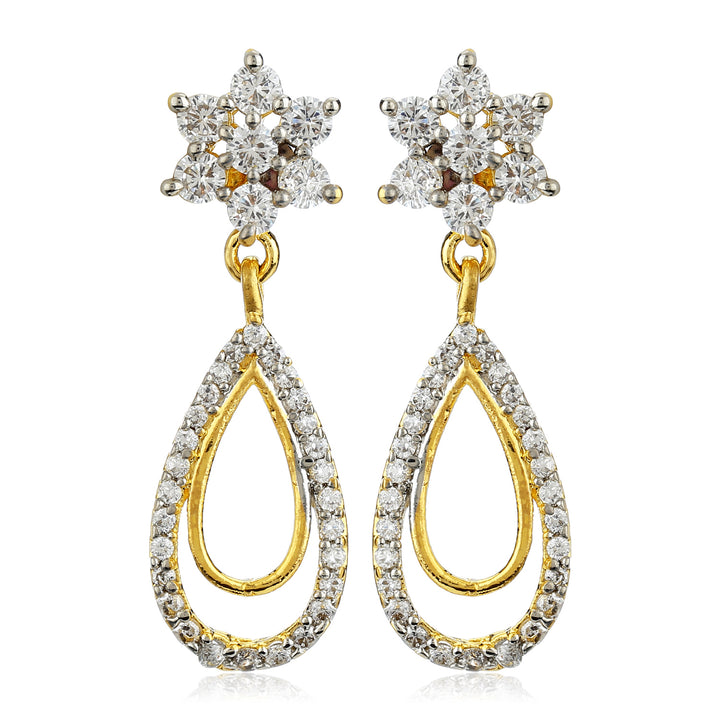 Drop Earrings With AD stones For Womens