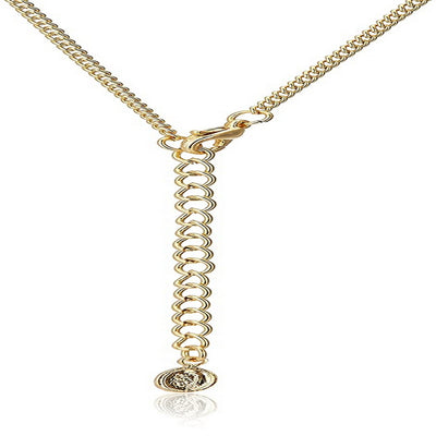 Estele - Gold plated Necklace Set with American Diamonds for Women
