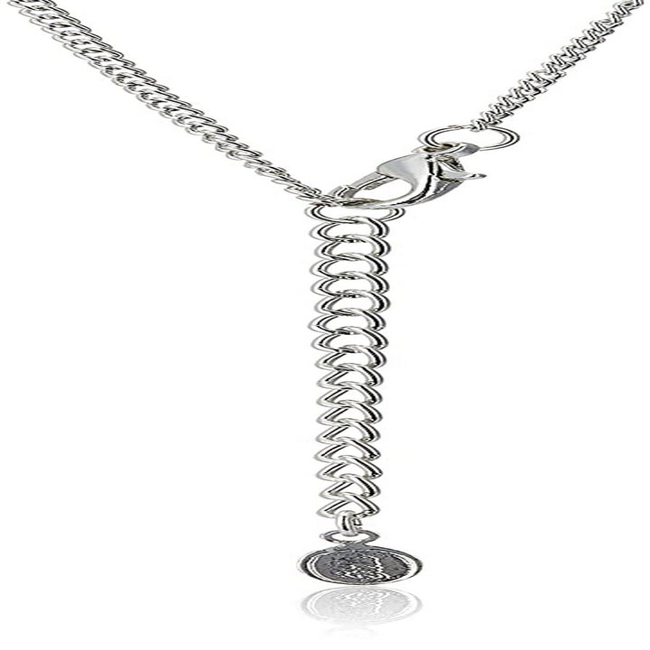 Estele Rhodium Plated CZ Elegant Pearl Drop Pendant Set for Women / Girls