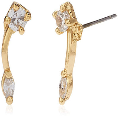 Estele 24 Kt Gold Plated American Diamond Necklace Set for Women