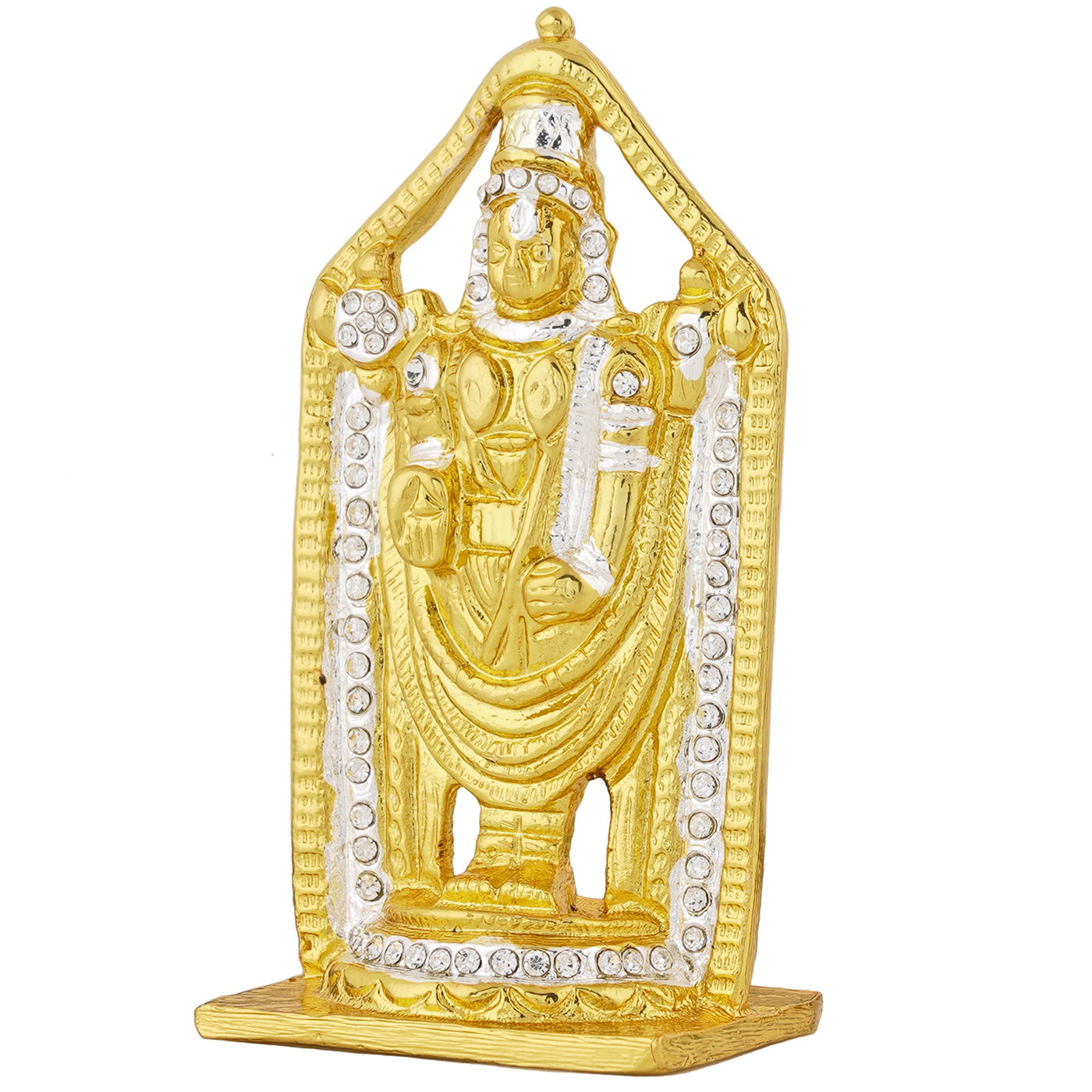 Estele Gold - Rhodium Plated Divine Balaji Idol