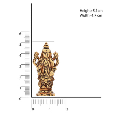 Estele Gold Plated Divine Balaji Idol