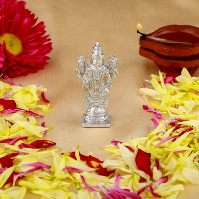 Estele Rhodium Plated Divine Balaji Idol