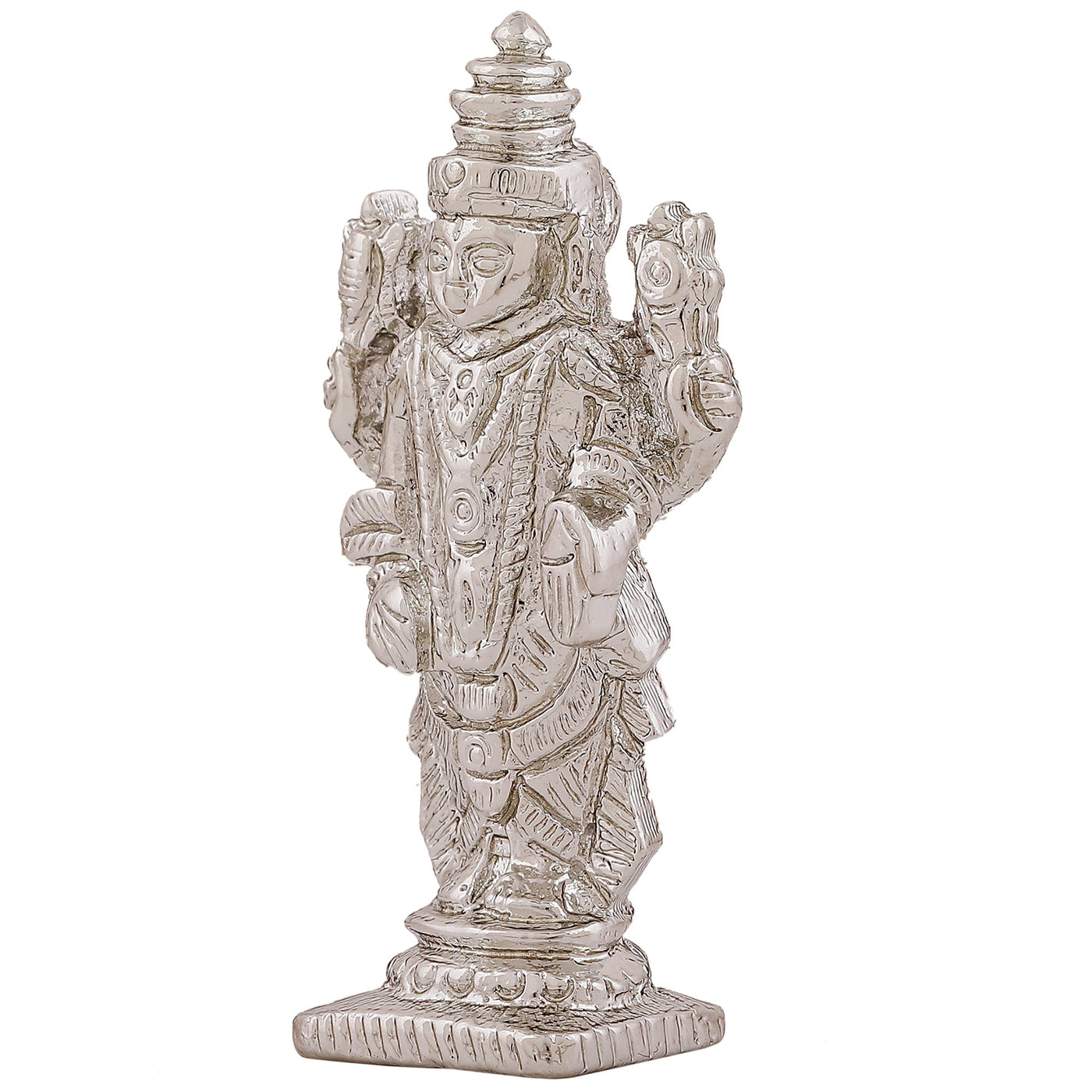 Estele Rhodium Plated Divine Balaji Idol