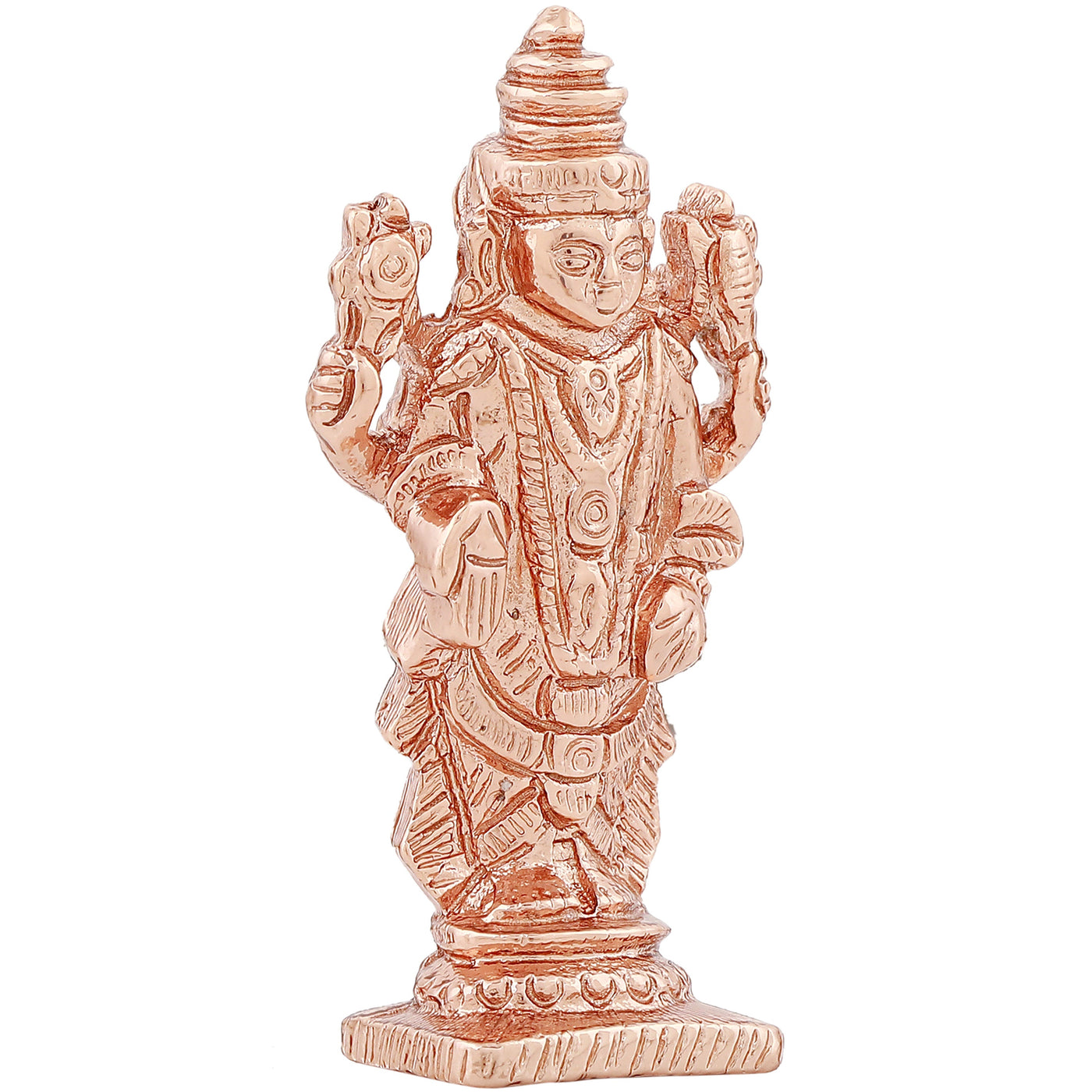 Estele Rose Gold Plated Lord Venkateshwara Idol