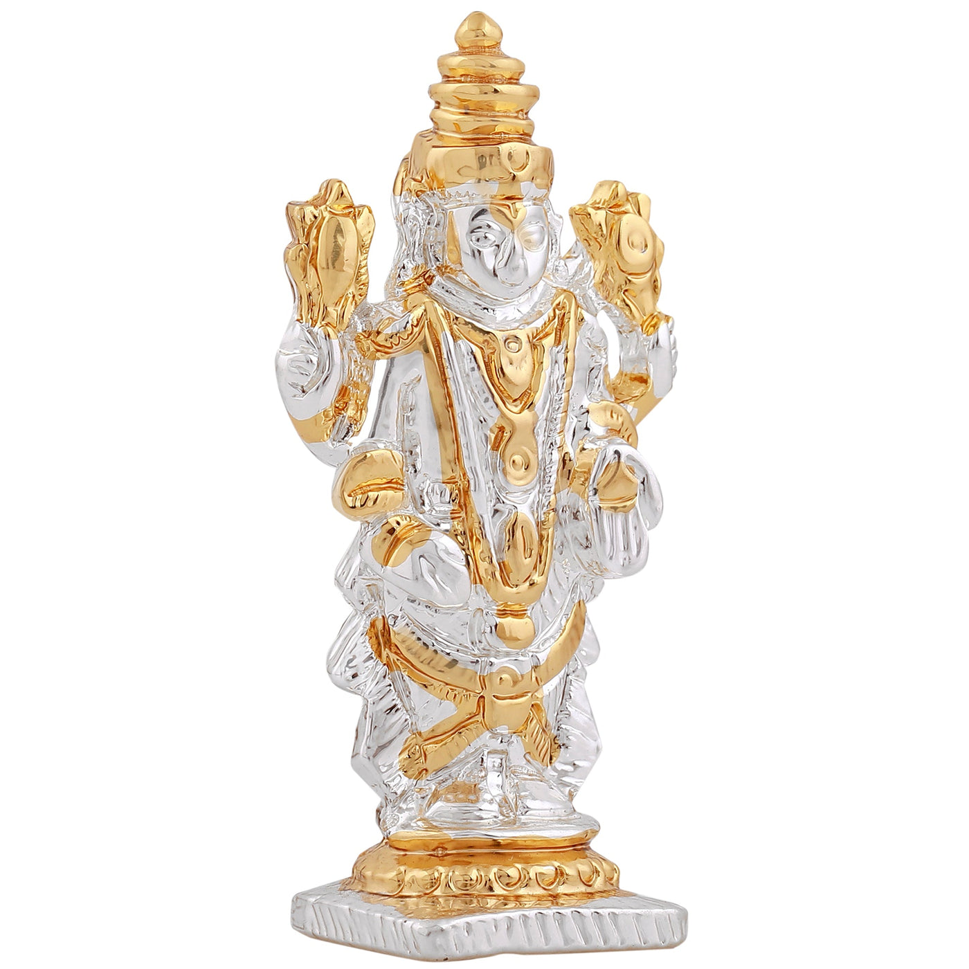 Estele Gold & Rhodium Plated Divine Balaji Idol