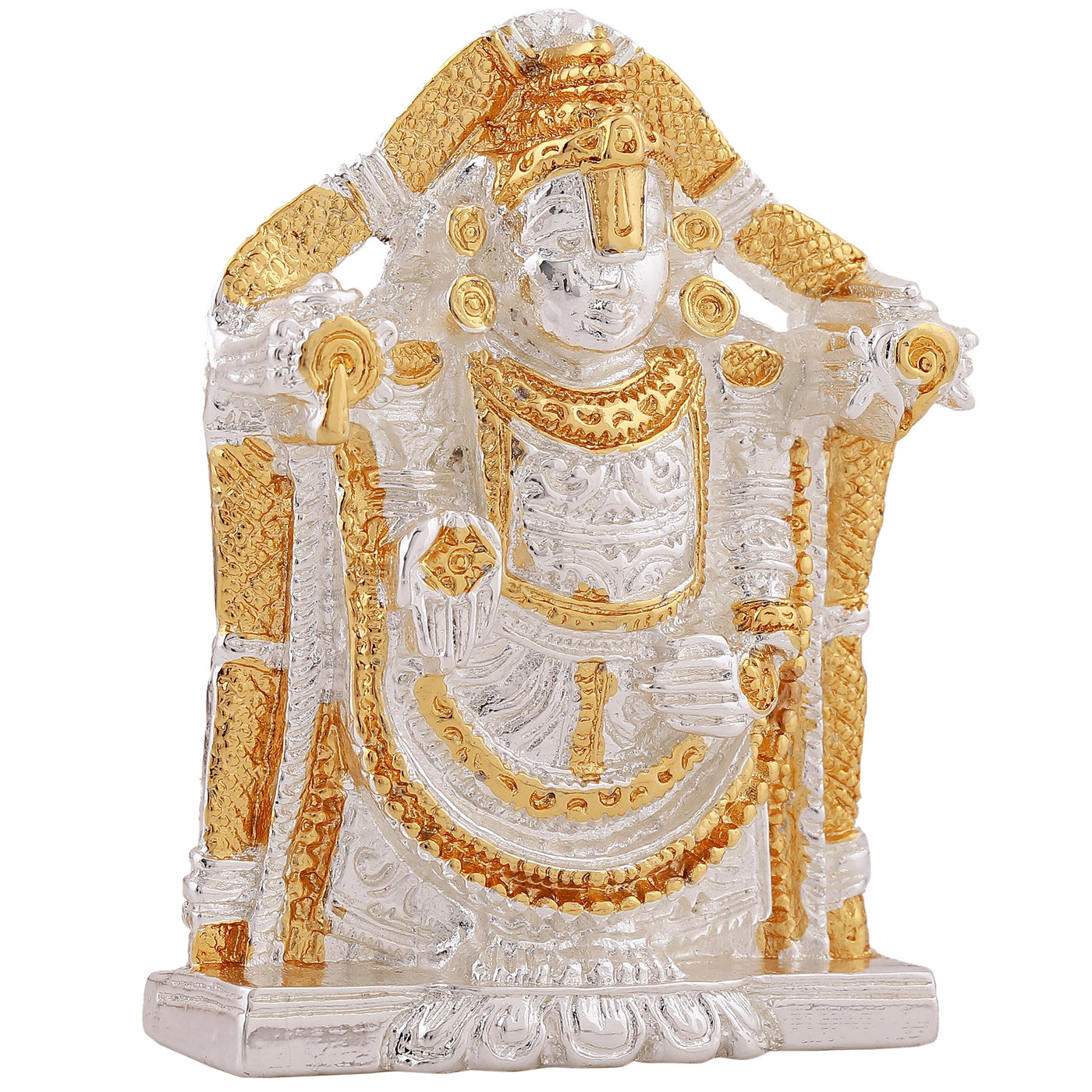 Estele Gold - Rhodium Plated Lord Venkateshwara Idol