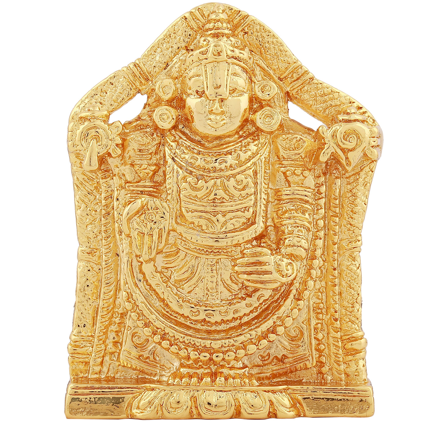 Estele Gold Plated Lord Venkateshwara Idol