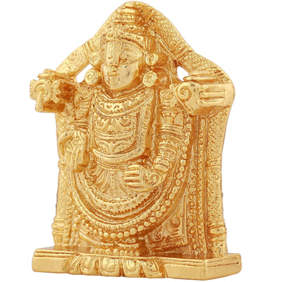 Estele Gold Plated Lord Venkateshwara Idol