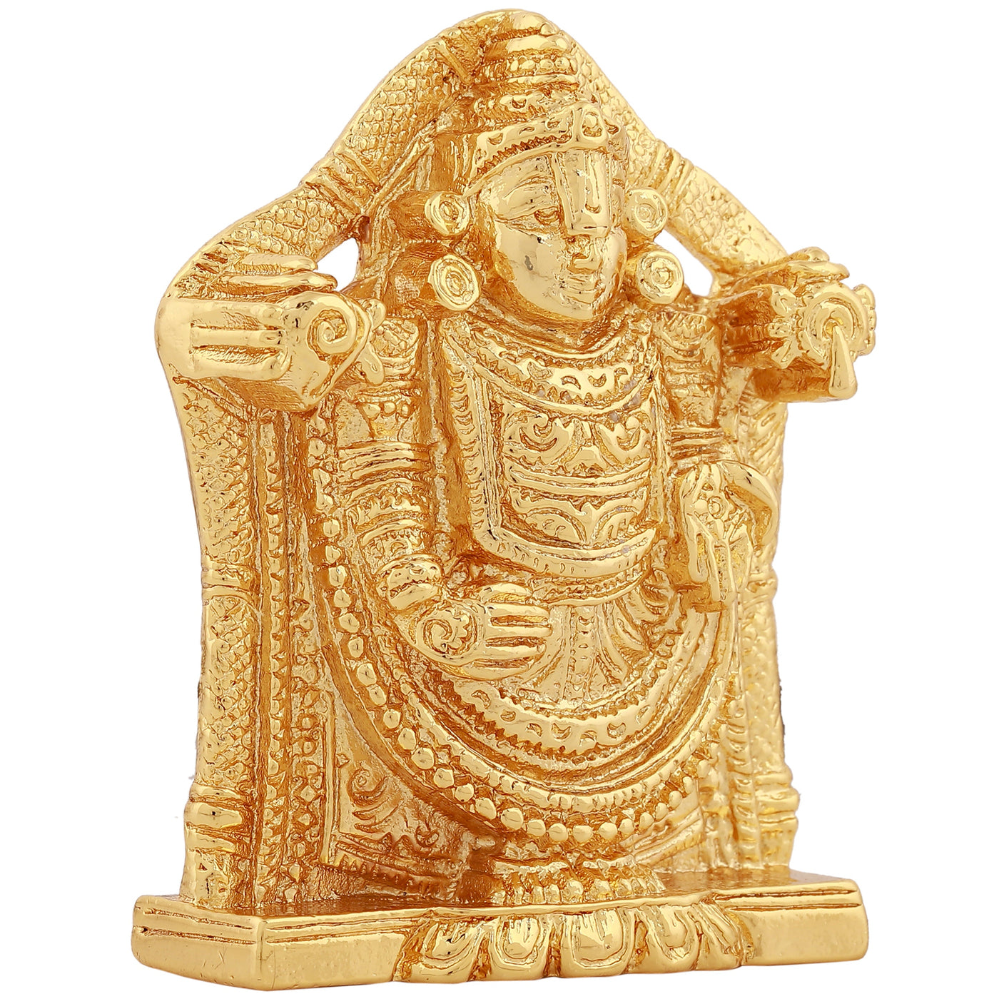 Estele Gold Plated Lord Venkateshwara Idol