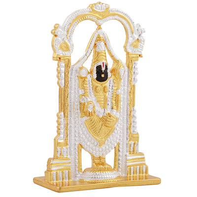 Estele Gold - Rhodium Plated Spiritual Tirupathi Balaji Idol