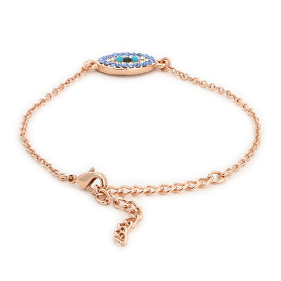ESTELE ROSE GOLD PLATED COMBO BRACELET WITH AUSTRIAN CRYSTALS FOR WOMEN