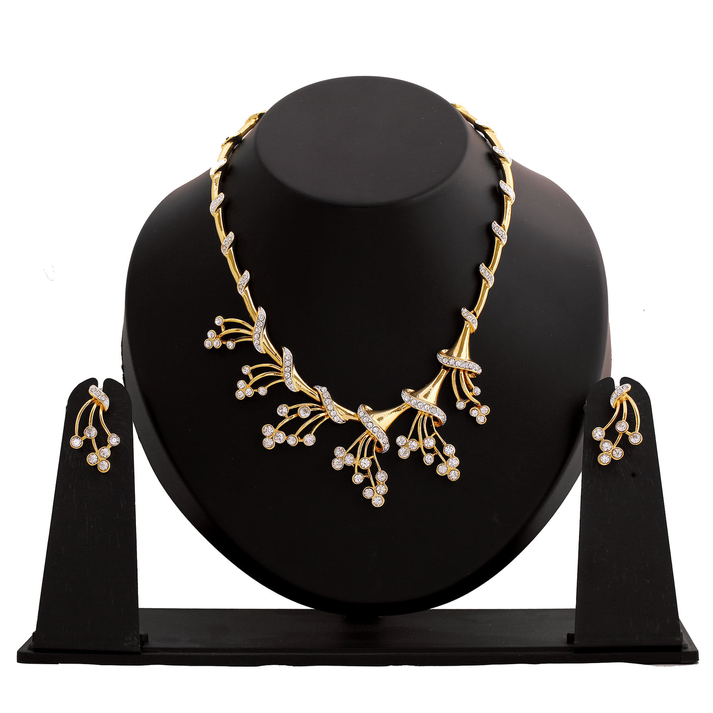 Stylish Gold and Silver plated Eternal Garden Necklace