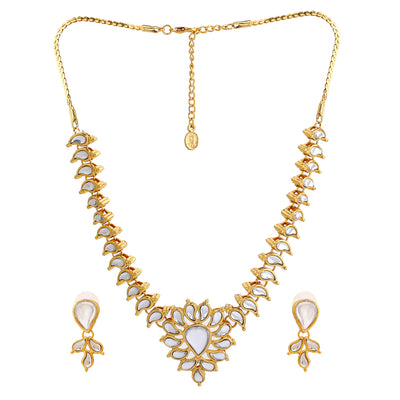 Traditional Gold plated Keri Kundan Necklace