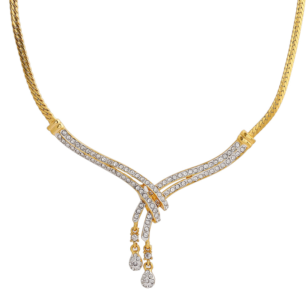 Stylish Gold and silver plated Classic Medley Necklace – Estele