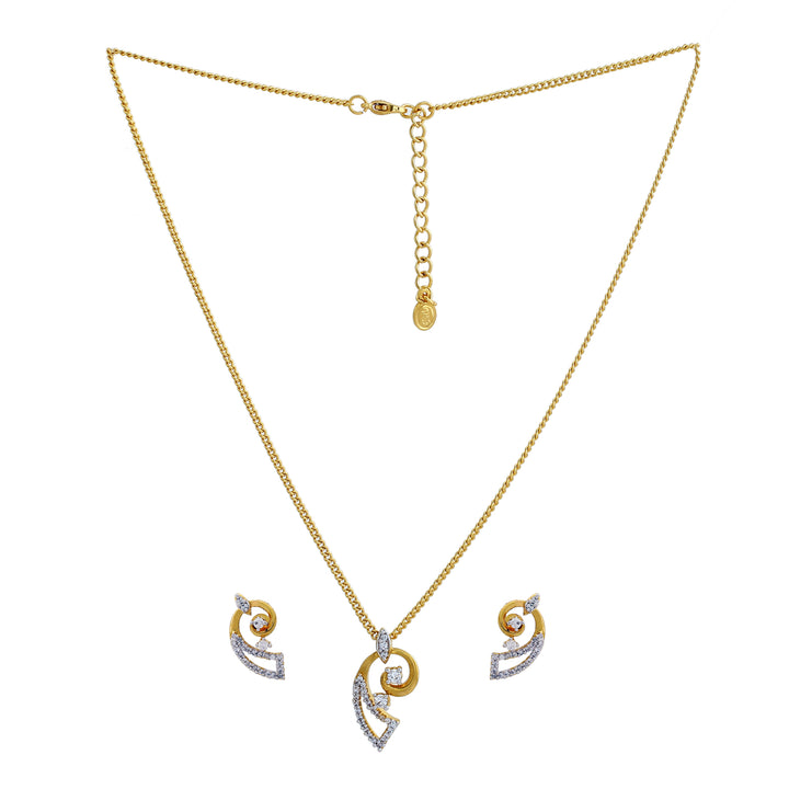 Stylish Gold and Silver plated Designer Conch Necklace