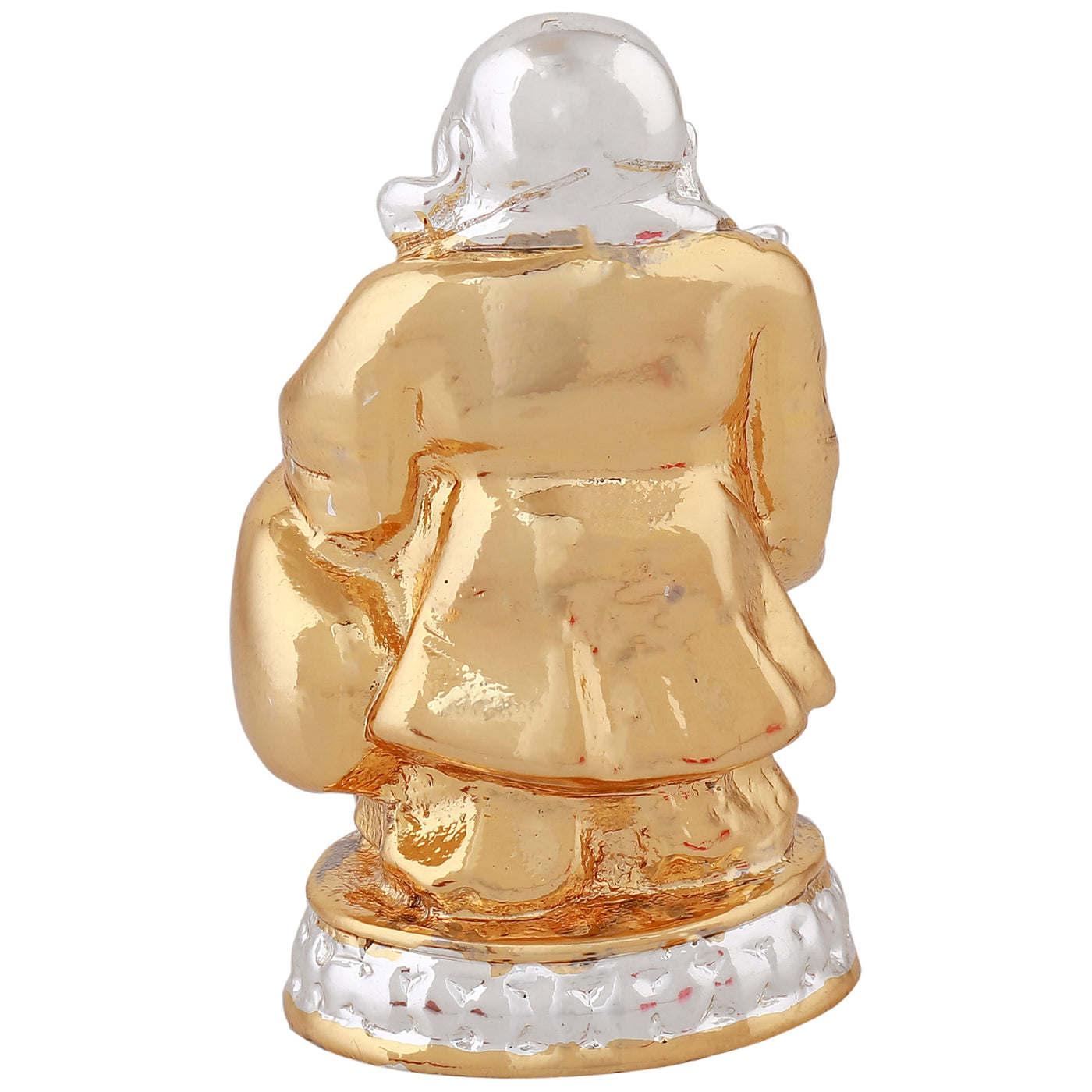 Estele Gold - Rhodium Plated Decorative Laughing Buddha Idol